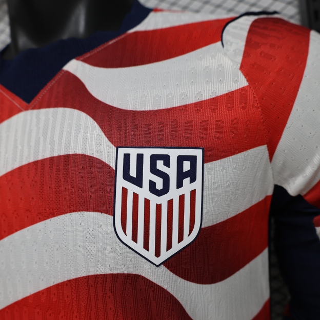 2026 Long Sleeve Player Version United States National Team Home Soccer Jersey
