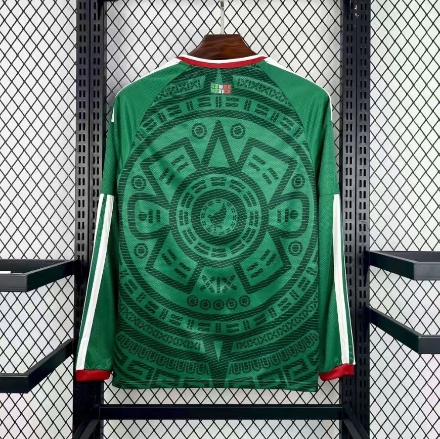 2026 Long Sleeve Mexico National Team Home Soccer Jersey