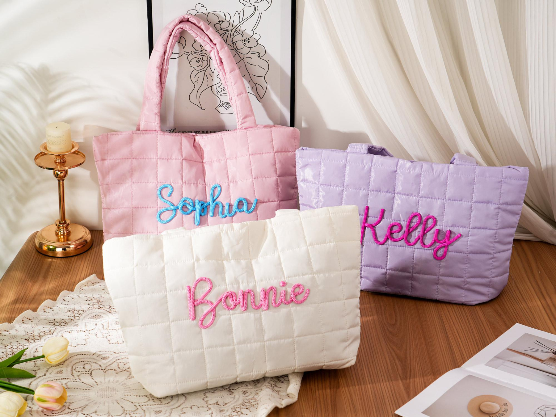 Personalized Name Tote Bag