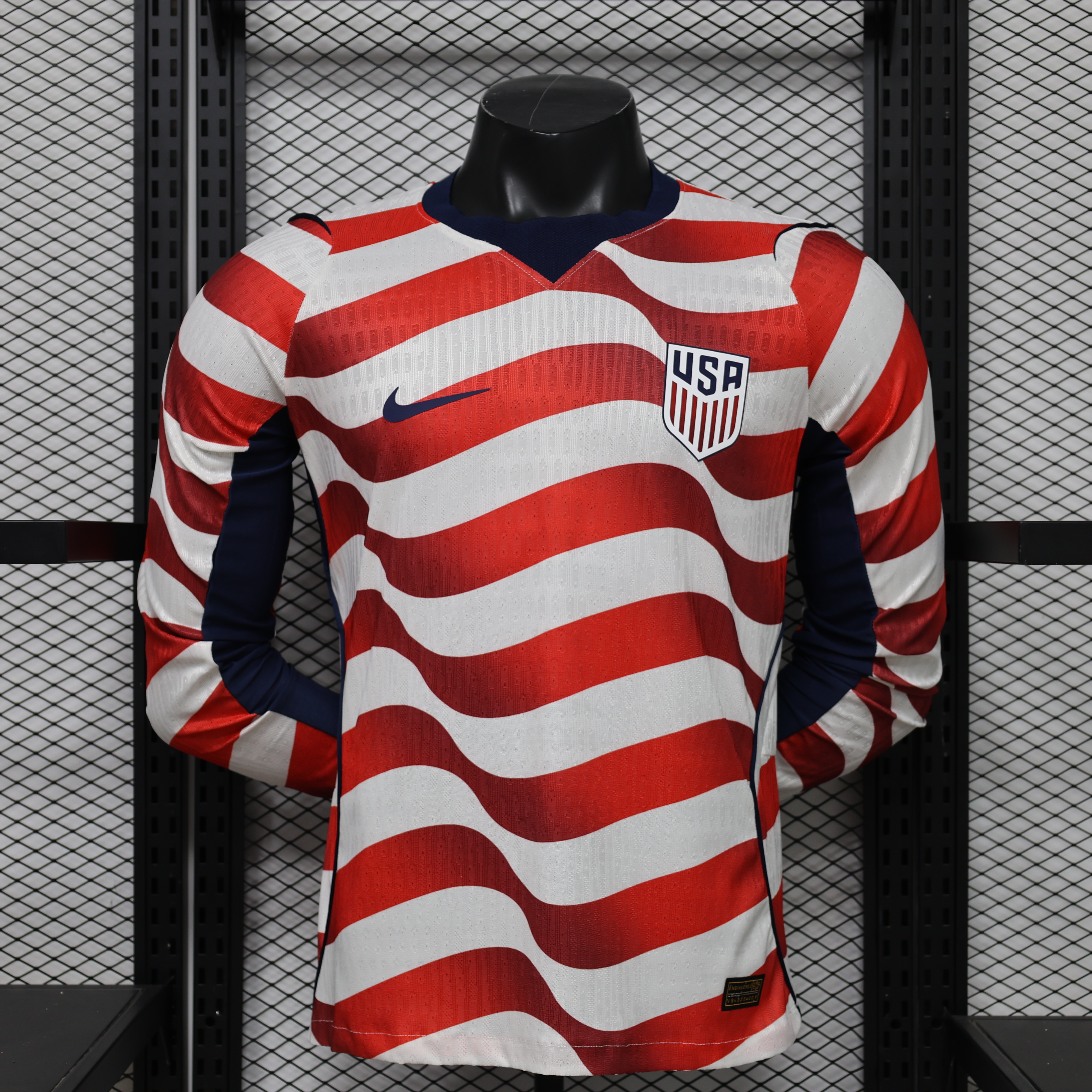2026 Long Sleeve Player Version United States National Team Home Soccer Jersey