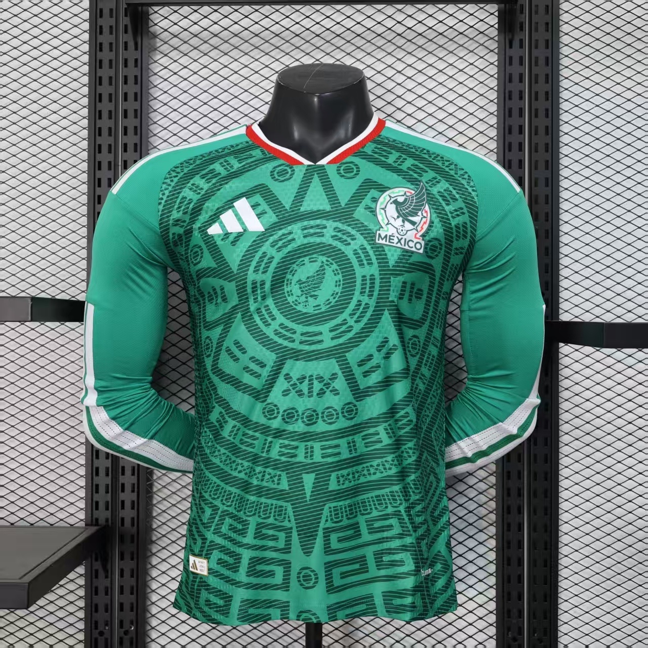 2026 Long Sleeve Player Version Mexico National Team Home Soccer Jersey