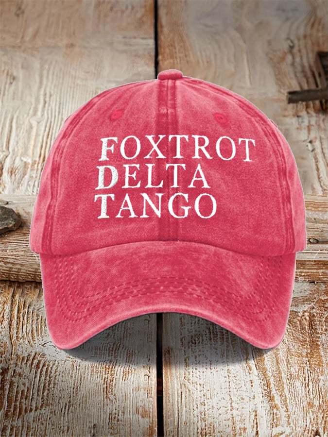 Unisex Foxtrot Delta Tango Print Hat