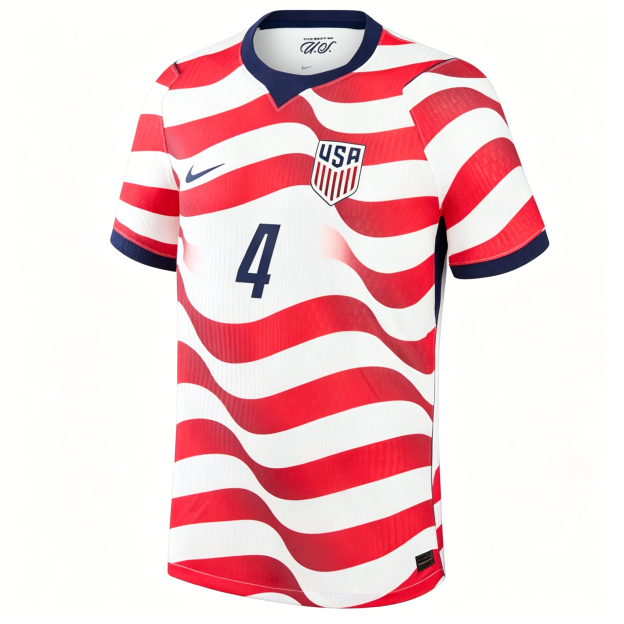Tyler Adams USMNT 2026 Home Jersey