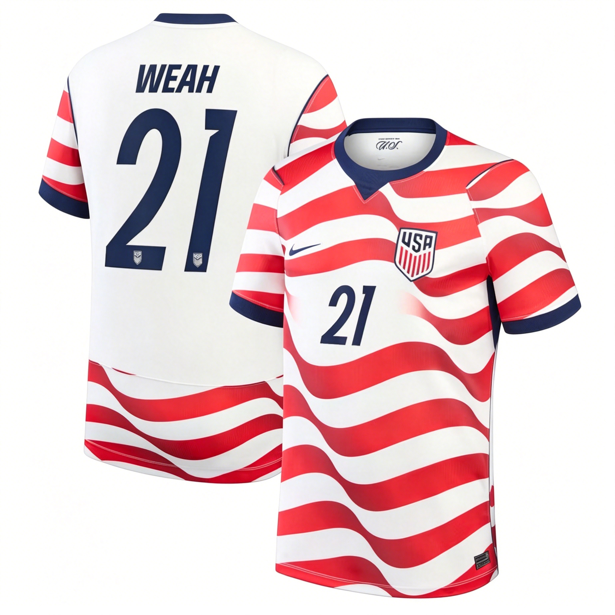 Timothy Weah USMNT 2026 Home Jersey