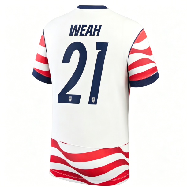 Timothy Weah USMNT 2026 Home Jersey
