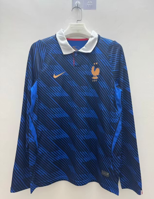 2026 Long Sleeve France National Team Home Replica Jersey
