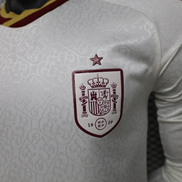 2026 Long Sleeves Player Version Spain National Team Away Soccer Jersey