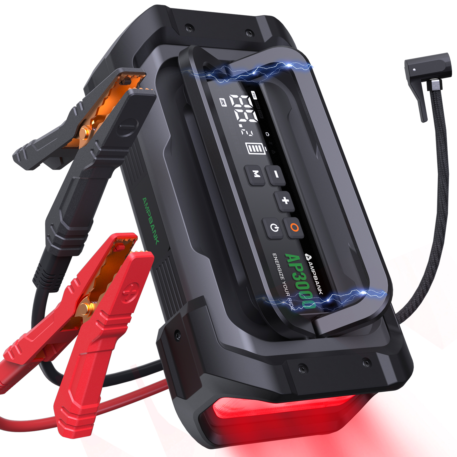 Jump Starter with Air Compressor AMPBANK 3000A 