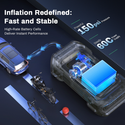 Jump Starter with Air Compressor AMPBANK 3000A 