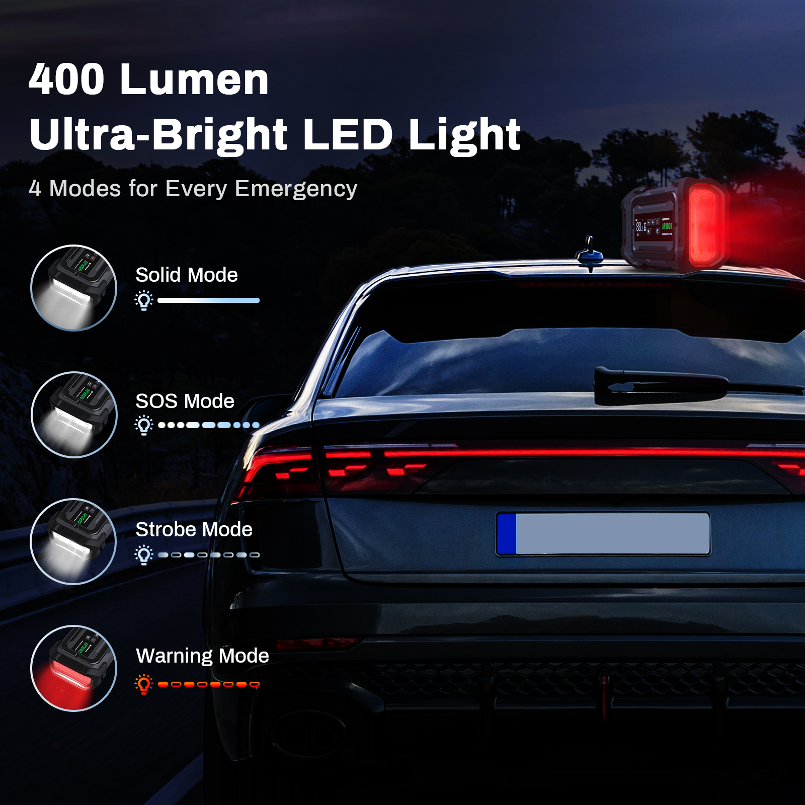 Jump Starter with Air Compressor AMPBANK 3000A 