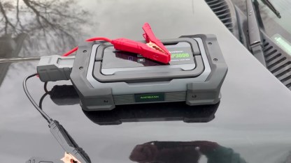 Jump Starter with Air Compressor, 3000A Portable Car Jump Starter with 150PSI Digital Tire Inflator, 12V Car Battery Booster Pack with LED Lighting, LCD Display