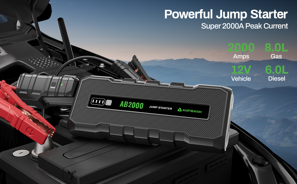 AMPBANK 2000A Battery Jumper Starter