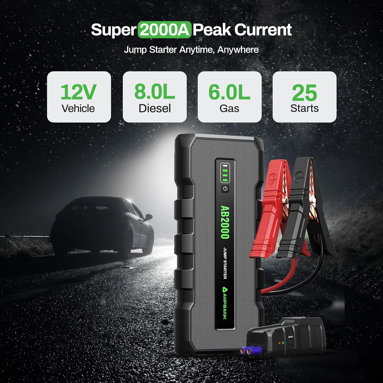 AMPBANK 2000A Battery Jumper Starter