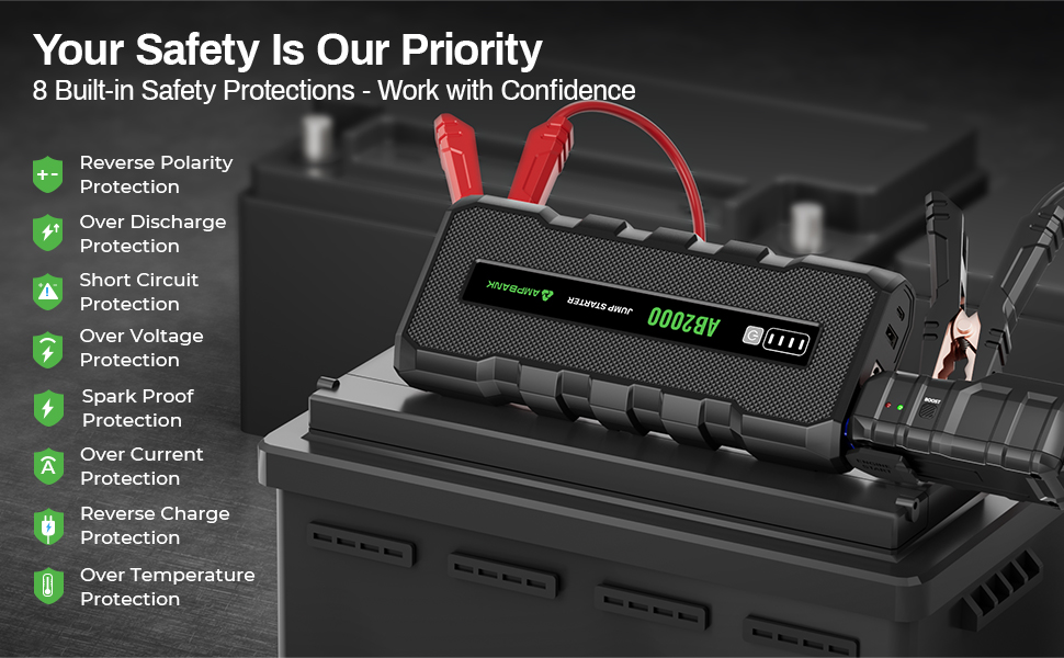 AMPBANK 2000A Battery Jumper Starter