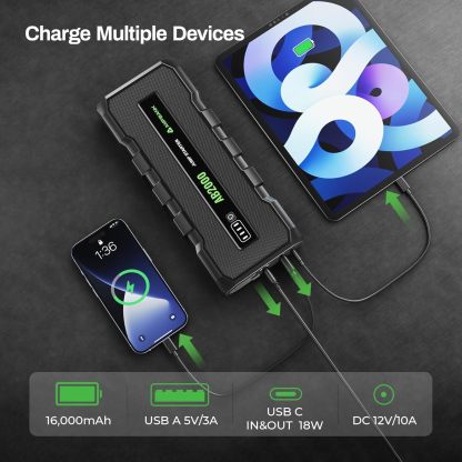 AMPBANK 2000A Battery Jumper Starter