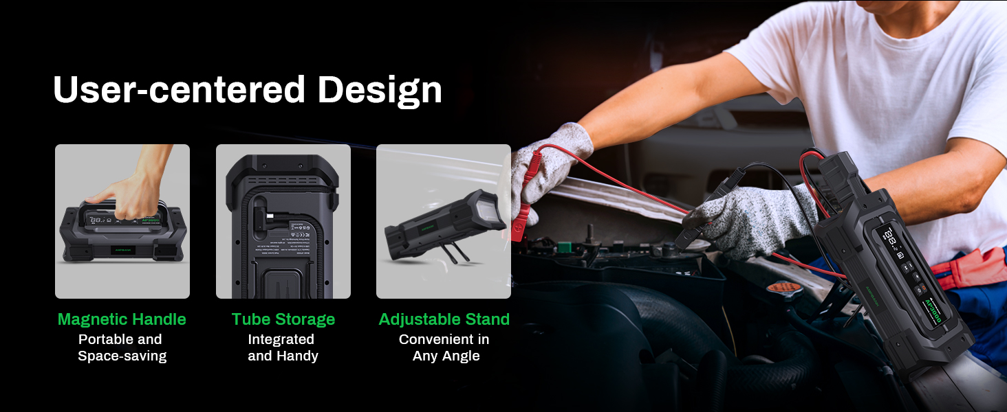 Jump Starter with Air Compressor AMPBANK 3000A 