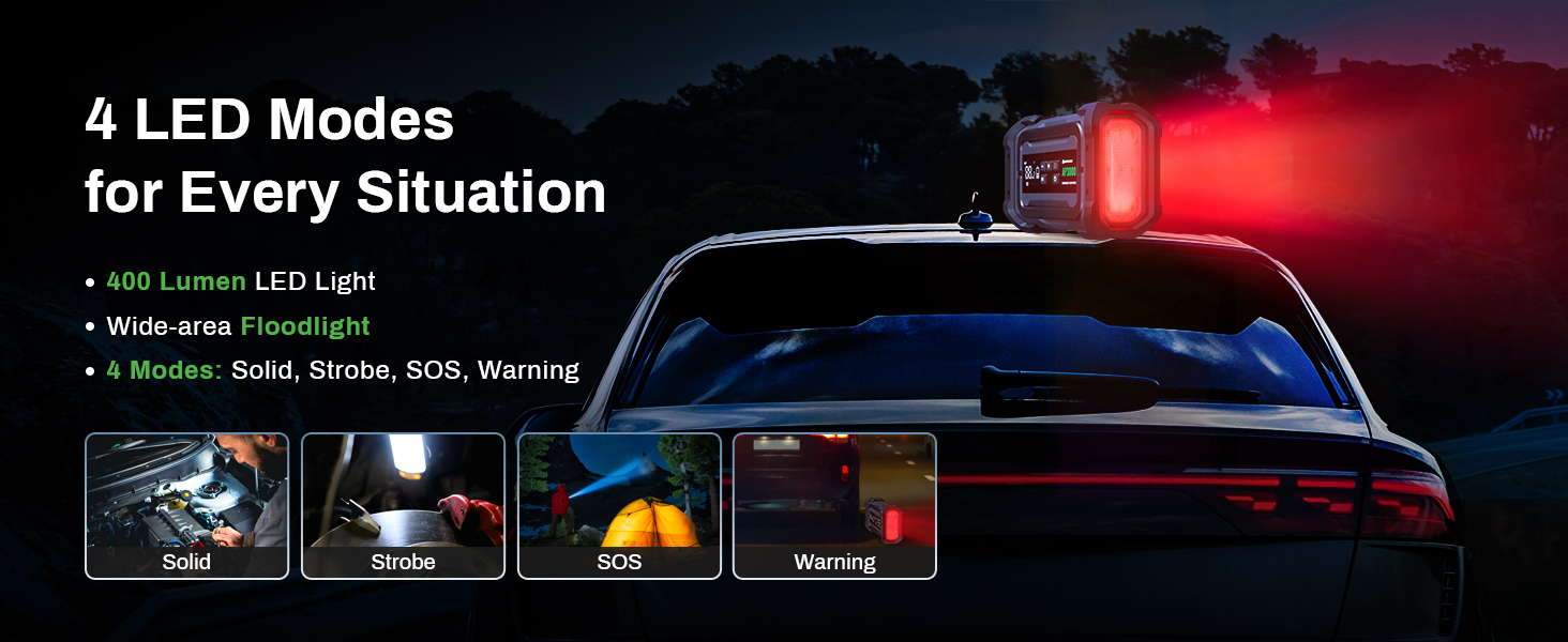 Jump Starter with Air Compressor AMPBANK 3000A 