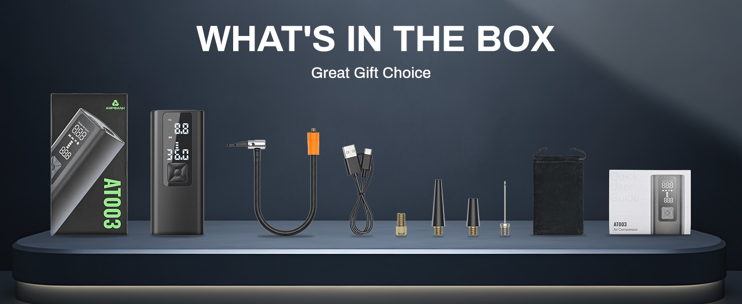 AMPBANK AT003 Tire Inflator Portable Air Compressor