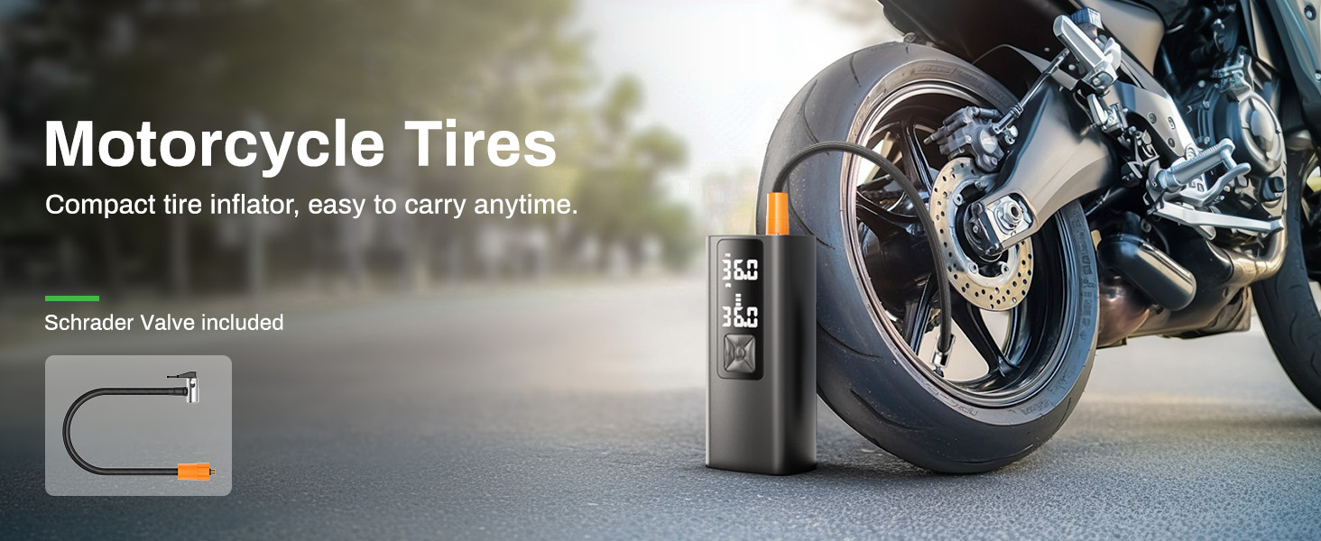 AMPBANK AT003 Tire Inflator Portable Air Compressor