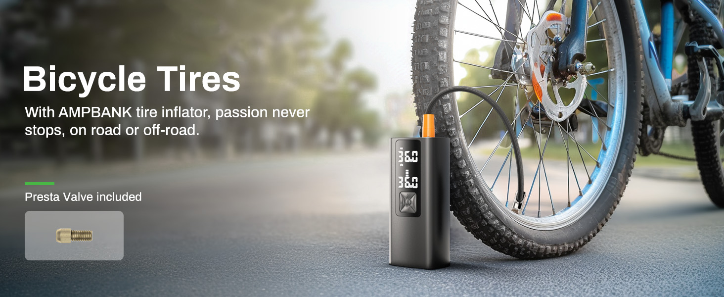 AMPBANK AT003 Tire Inflator Portable Air Compressor