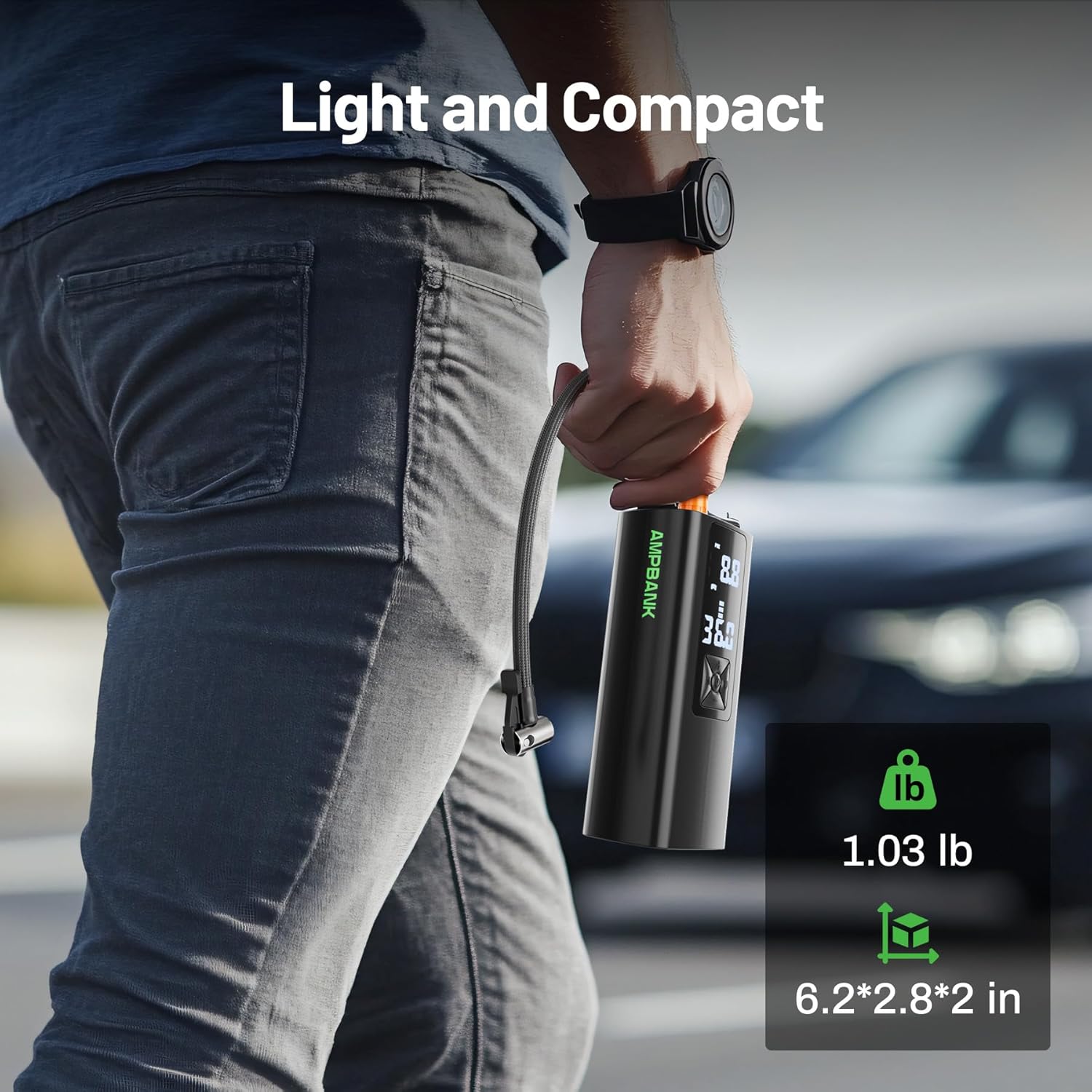 AMPBANK AT003 Tire Inflator Portable Air Compressor