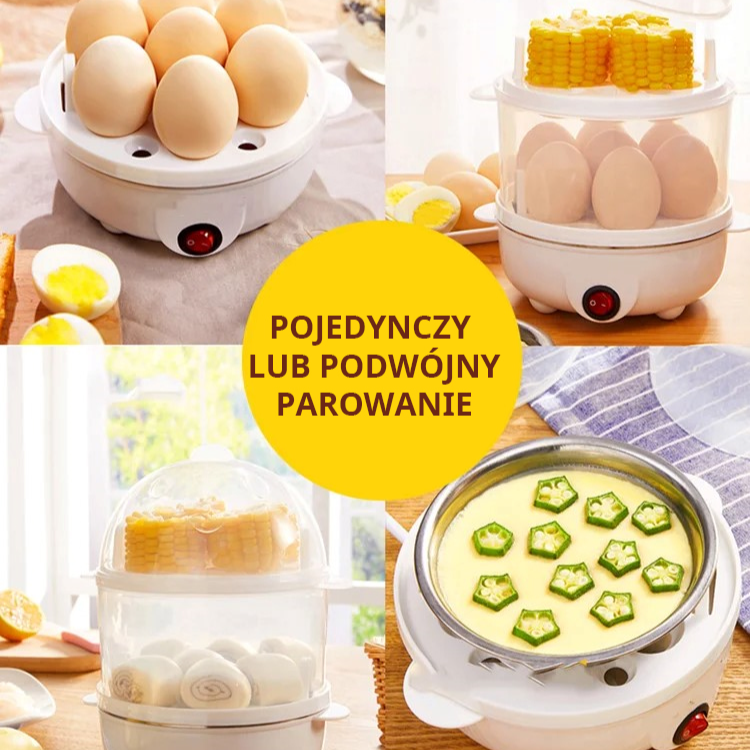 Wielofunkcyjny dwuwarstwowy parowar do jajek