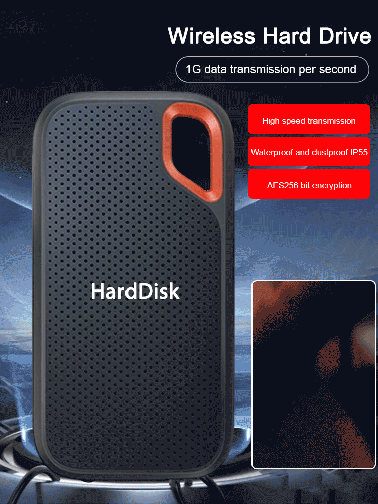 4TB large capacity, 1GB transfer per second, plug and play, supports all models of mobile phones and computers
