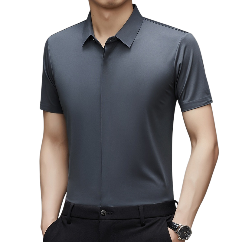 Men's Premium Ice Silk Short Sleeve Shirt