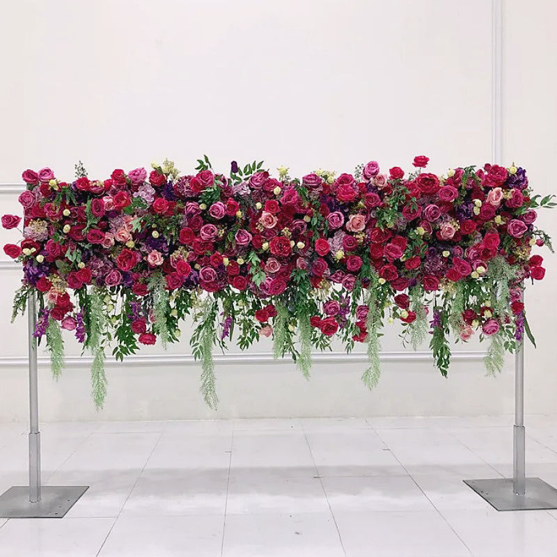 3D Cranberry Faux Hanging Flower Arch Flower Arrangement Wedding Decor