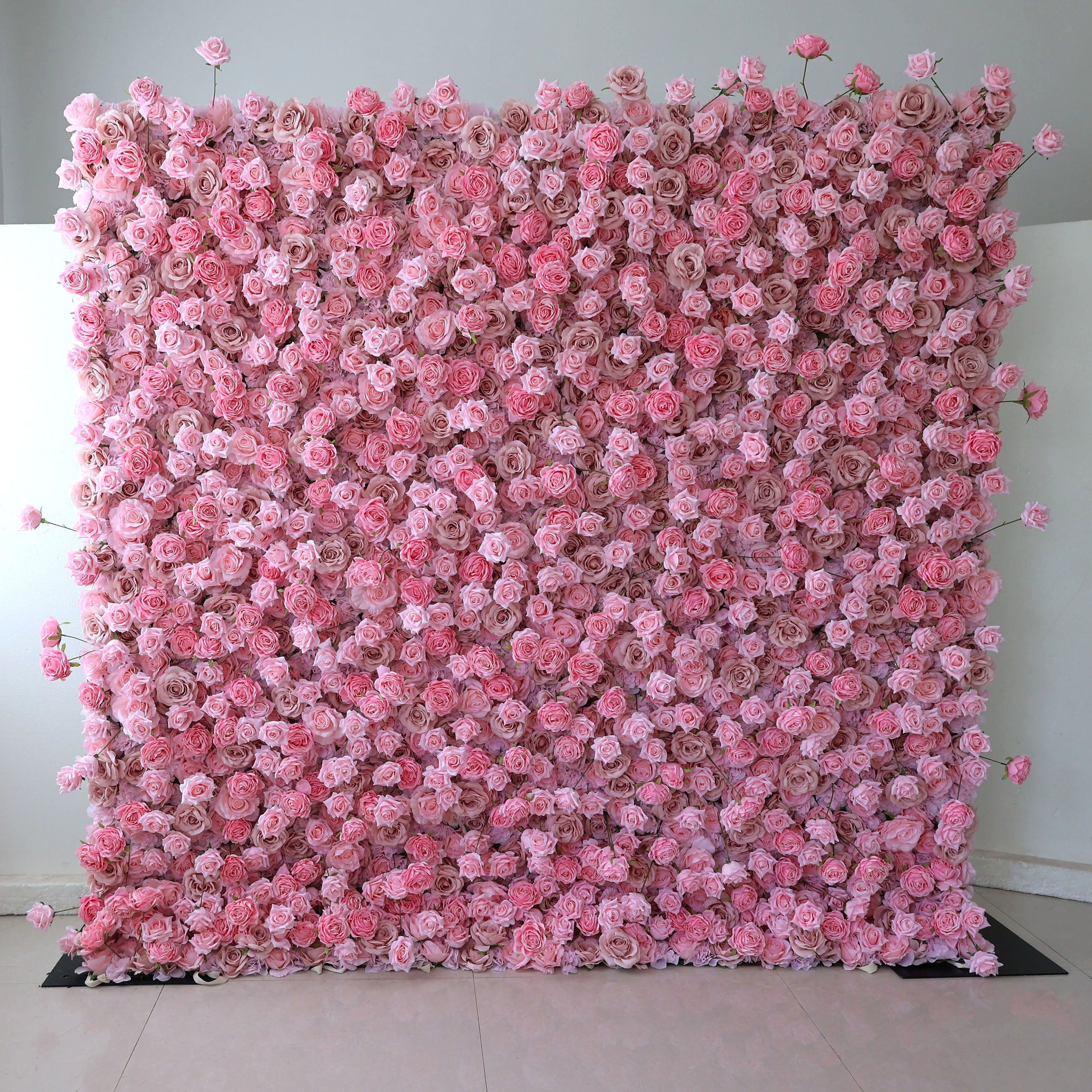 Artificial Flower Wall Wedding Backdrop, Floral Party Decor, Event Photography-VF-394