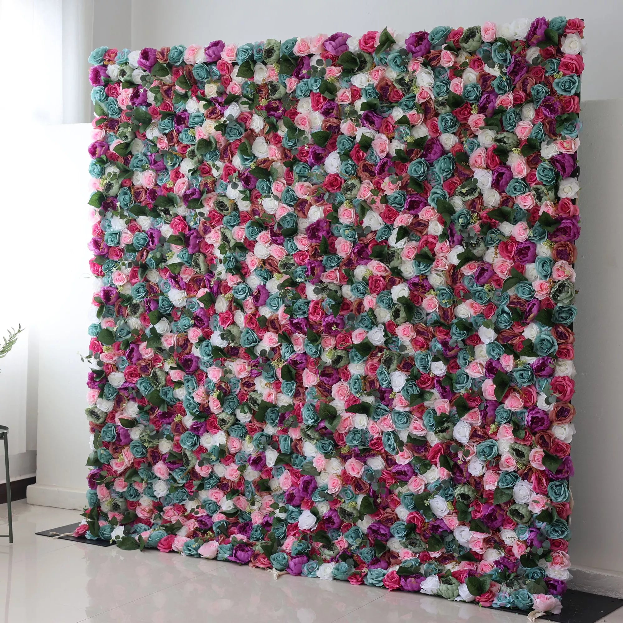 Enchanted Garden – A Lush Blend of Pastels and Vibrant Hues – The Ultimate Wall for Romantic Events, Fairy-Tale Settings, and Whimsical Spaces-VF-224