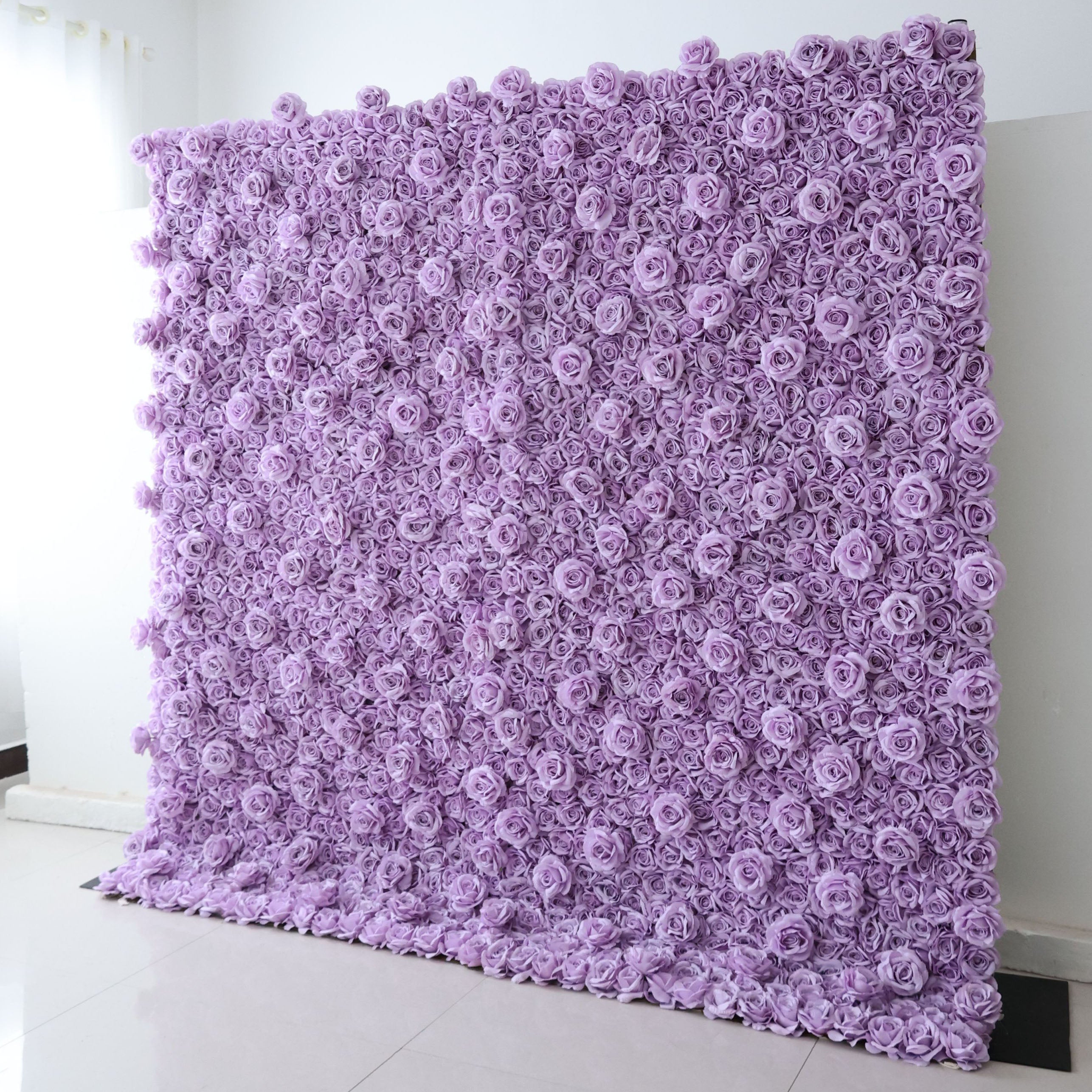 Artificial Flower Wall Wedding Backdrop, Floral Party Decor, Event Photography-VF-354