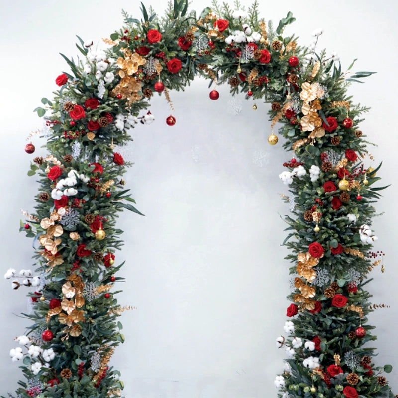Christmas Decoration Arch Artificial Flower Decor Party Decor