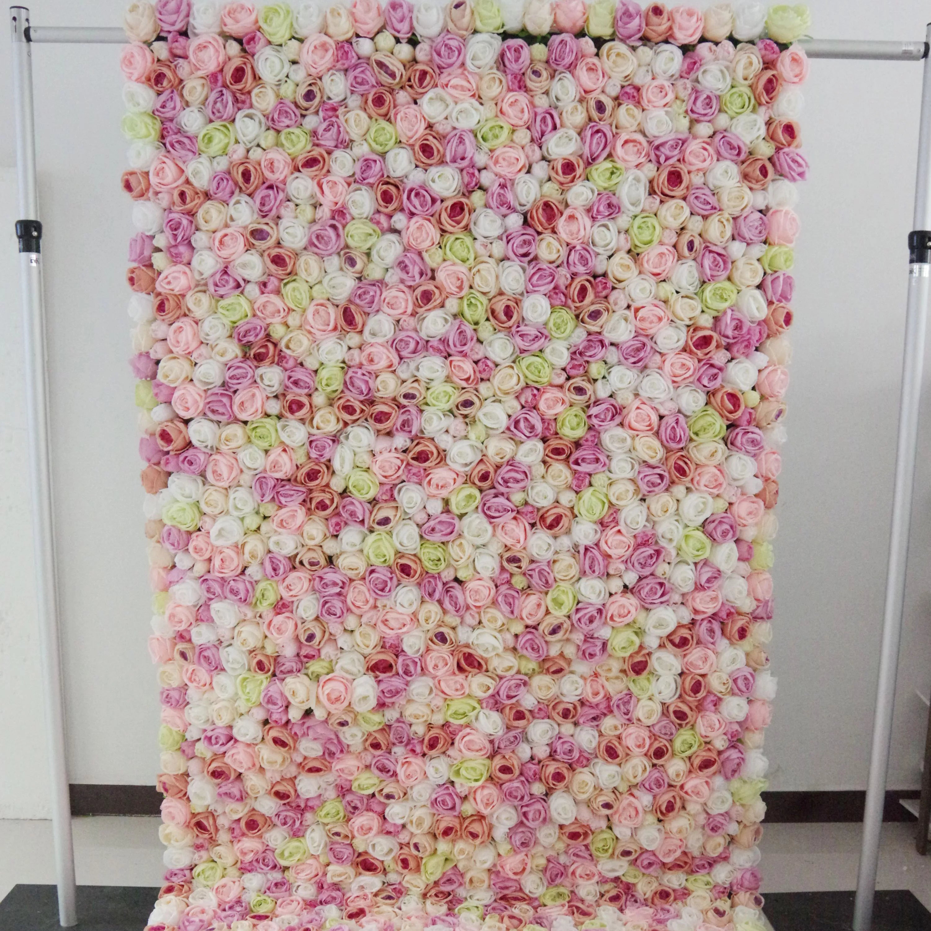 Wall Backdrop for Weddings, Roll-Up Floral Decor, Event Photography - VF-103