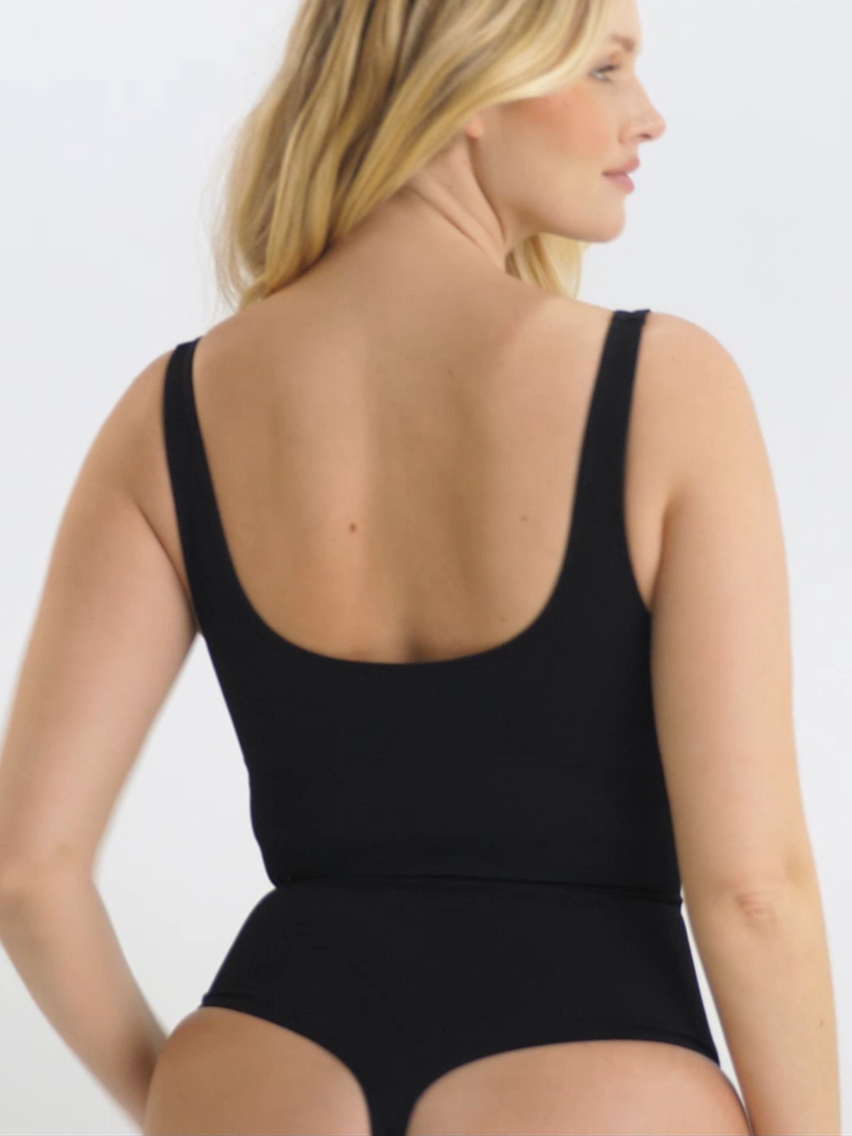 Bodysuits Ribbed Thong Sculpting Shapewear Seamless Tank Top