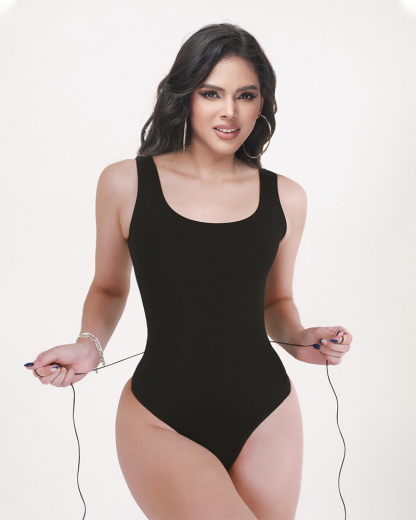 Women's Sexy Back Lace-up SeamlessTummy Control Bodysuit