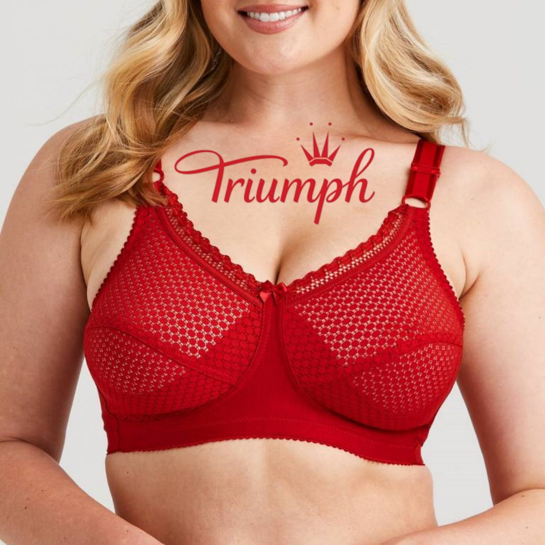 Triumph -💥【Kupte 1 a získáte 2 zdarma】Velká bavlněná puntíková podprsenka