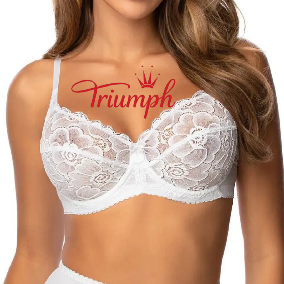 50%OFFTriumph - 3 kusy. 😍Dámská krajková podprsenka s kosticemi