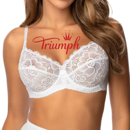 50%OFFTriumph - 3 kusy. 😍Dámská krajková podprsenka s kosticemi