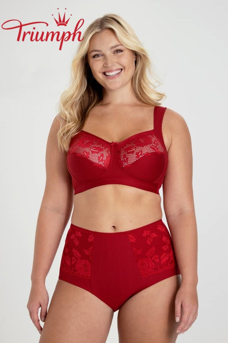 Triumph® 😊 4dílná klasická krajková podprsenka – navržena speciálně pro plnější postavy.