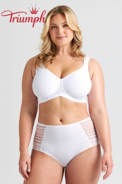 Triumph - 💘(balení 4 kusů) Pohodlné bavlněné podprsenky, vhodné pro ženy s větším poprsím.