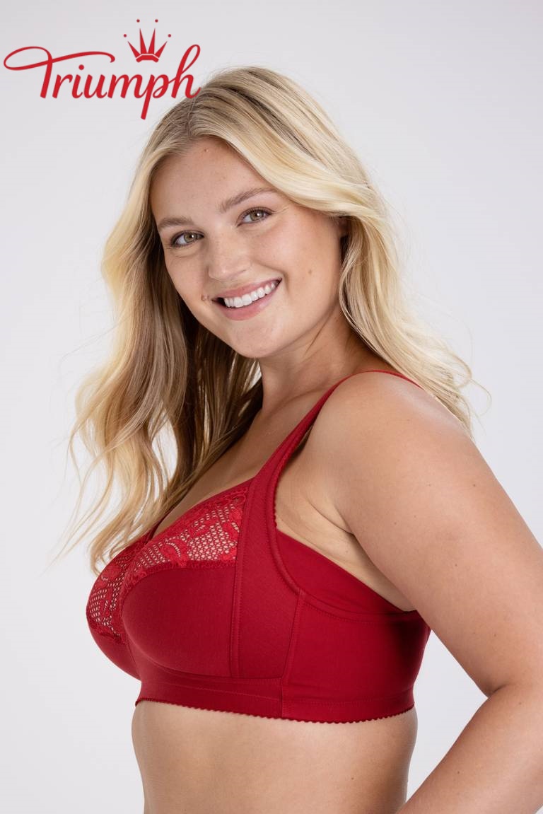 Triumph® 😊 4dílná klasická krajková podprsenka – navržena speciálně pro plnější postavy.