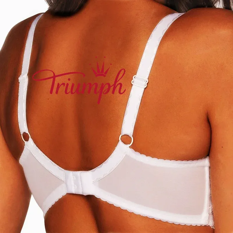 Triumph® 3 kusy 💖 sleva 50 % ✨ Novinka 2026 Polotuhá krajková vyšívaná podprsenka pro větší velikosti [65A-120H]