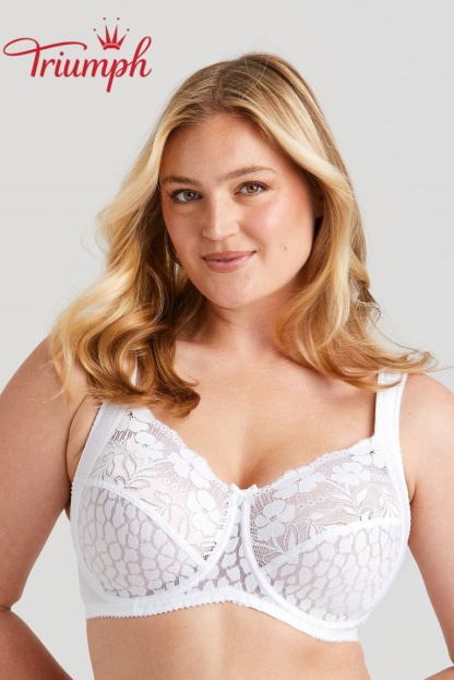 Triumph® 4dílná sada 😘 Sexy krajková bavlněná podprsenka, měkká a pohodlná na kůži