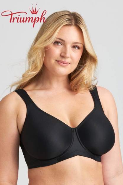 Triumph - 💘(balení 4 kusů) Pohodlné bavlněné podprsenky, vhodné pro ženy s větším poprsím.