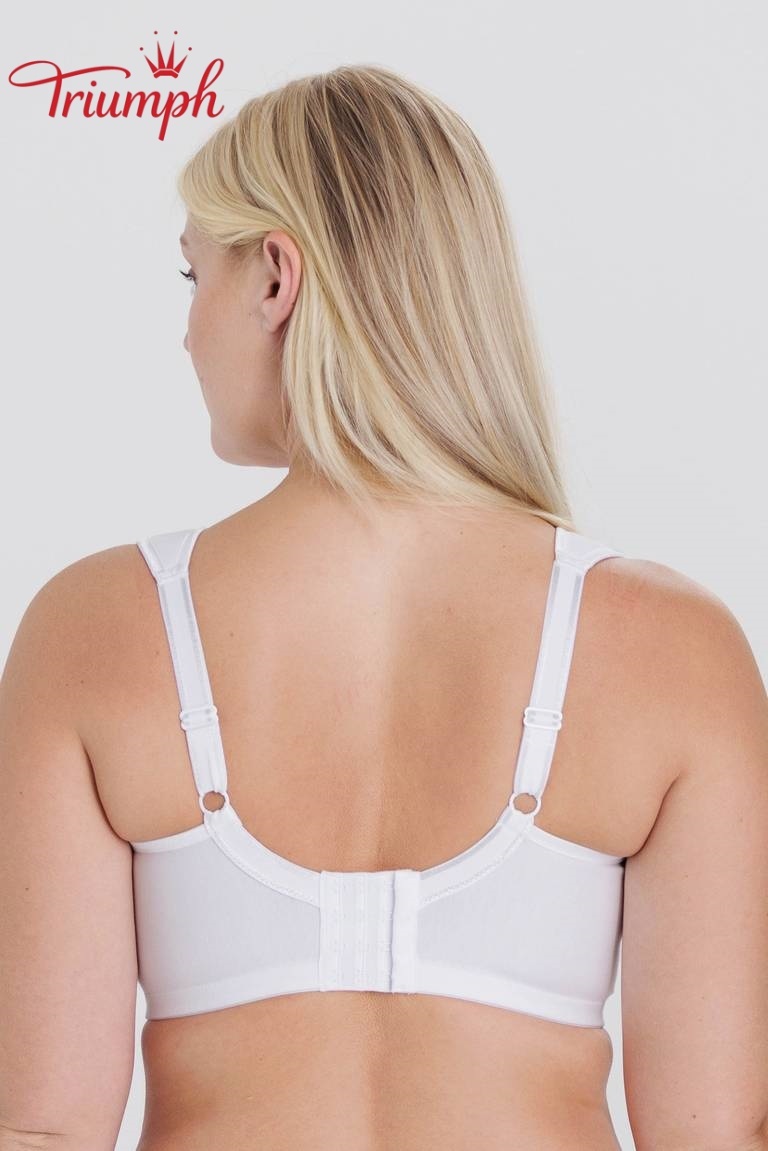 Triumph - Balení 3 kusů 🌼 Podprsenky z čisté bavlny pro velká poprsí