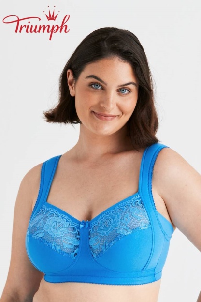 Triumph® 😊 4dílná sada: Sexy a pohodlná klasická krajková podprsenka, vhodná pro ženy s větším poprsím.