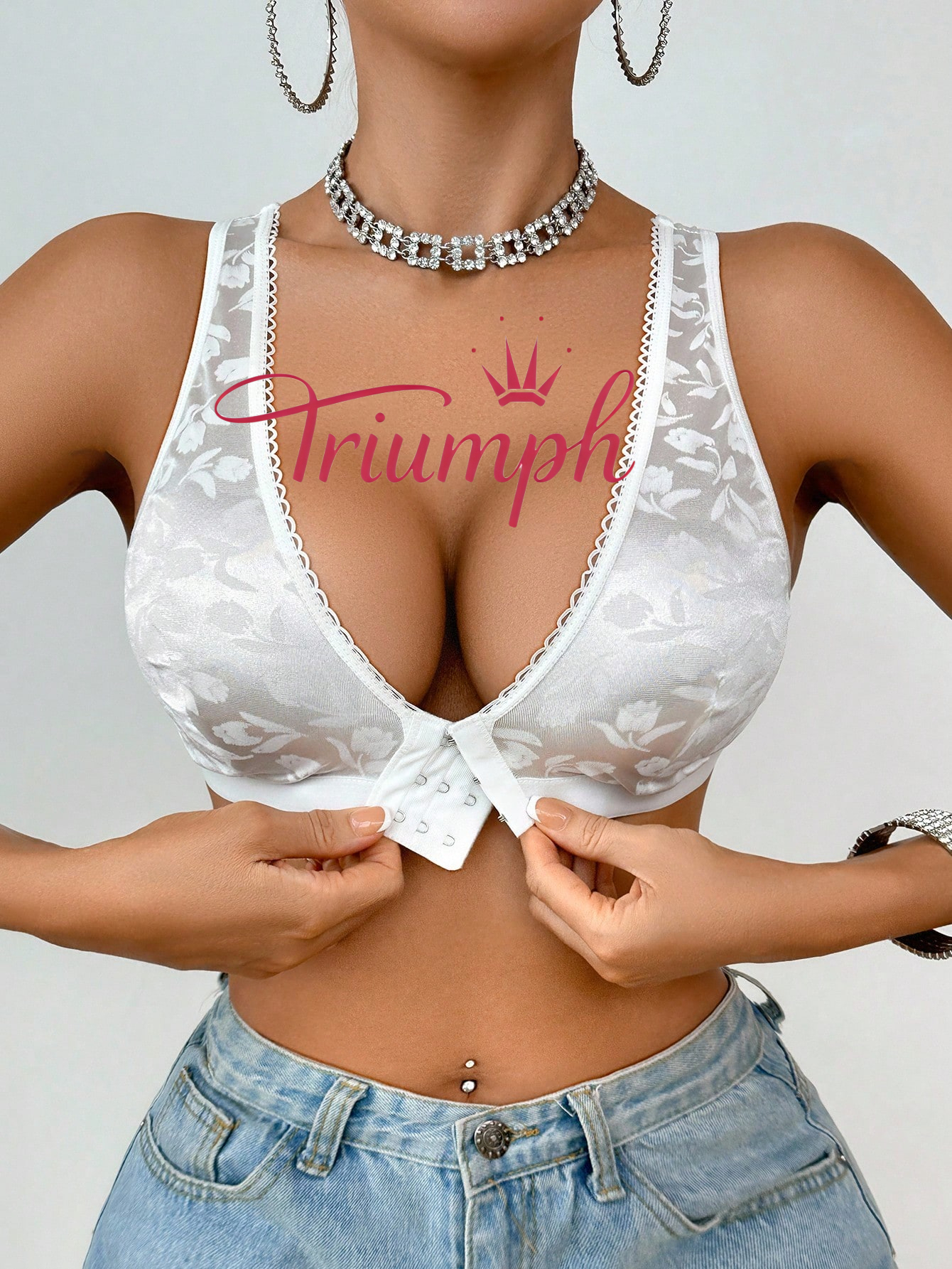 👙TRIUMPH – [3 ks]🔥50% Dámská podprsenka bez kostic s předním zapínáním