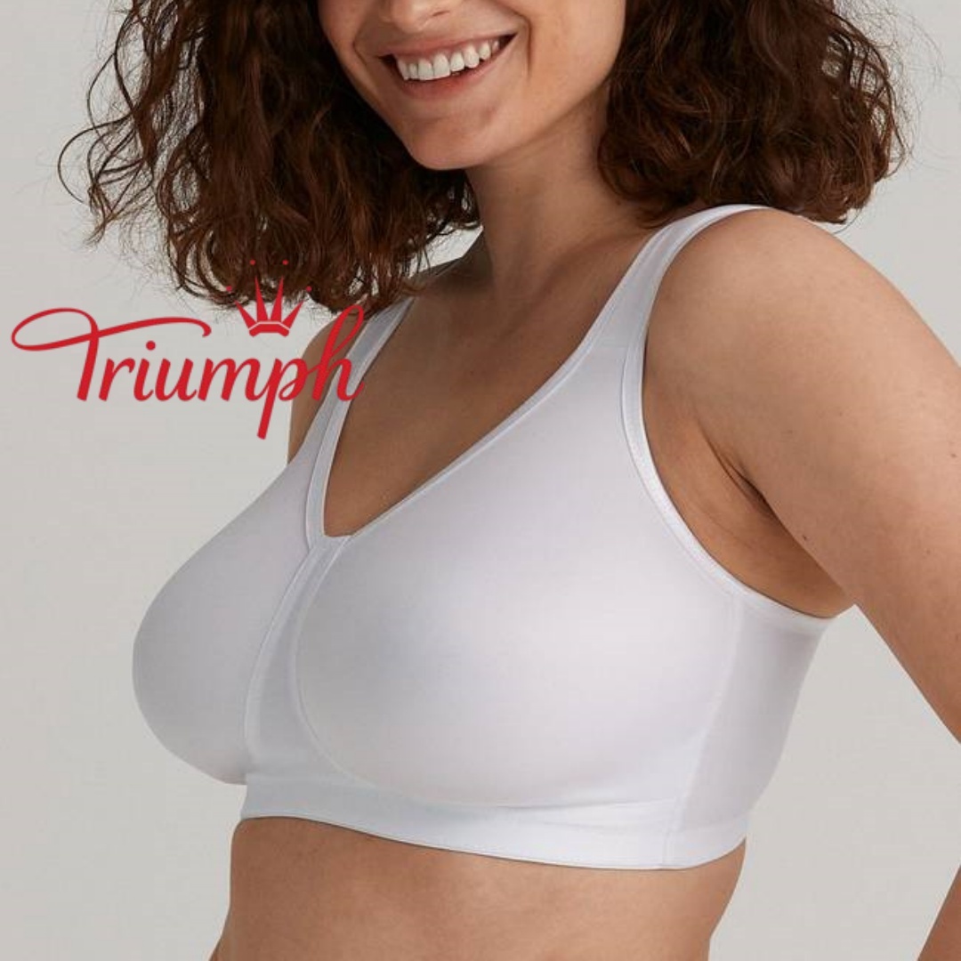 Triumph – [Kupte 1 a získáte 2 zdarma] Velká pohodlná bavlněná prodyšná podprsenka