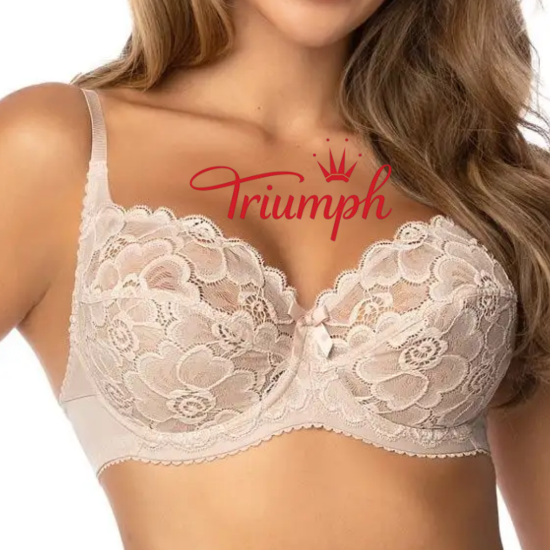 50%OFFTriumph - 3 kusy. 😍Dámská krajková podprsenka s kosticemi